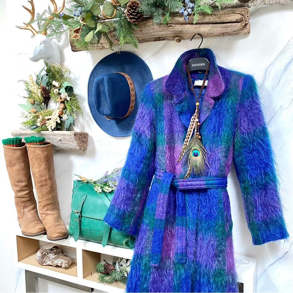 Artisan GEM Made in IRELAND Mohair jacket/coat w vintage/retro feel w Vince vibe - Picture 4 of 16
